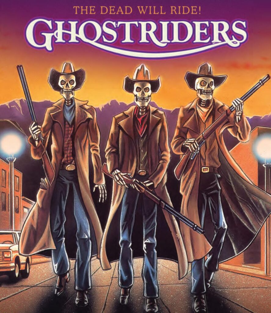 The old west meets old school horror in “Ghost Riders” available now on Blu-ray and DVD