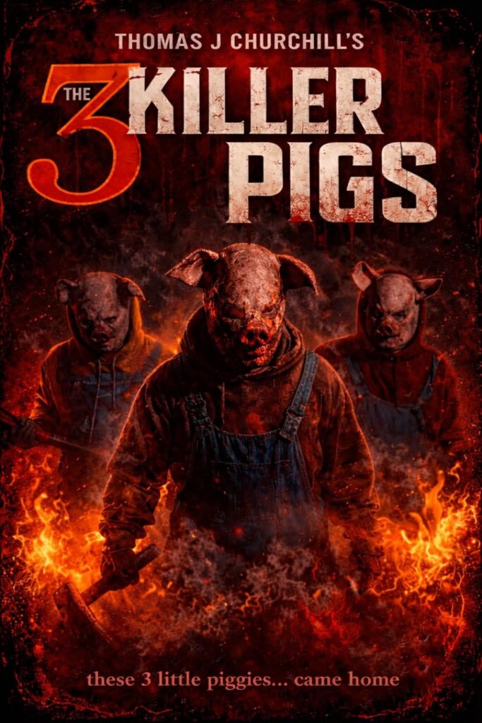Anson Williams & Brian Austin Green Retro Stylized Horror Movie- ‘The 3 Killer Pigs’ Sets a limited U.S. Theatrical Run across the United States; Quiver to Release on VOD October 23rd, 2026